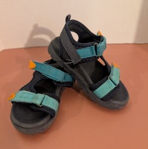 OshKosh B'gosh Meadow Toddler Boy Navy/Blue Athletic Sandals in Size 8